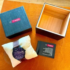 NWOT Timex 40mm The Waterbury Classic Leather Strap Watch